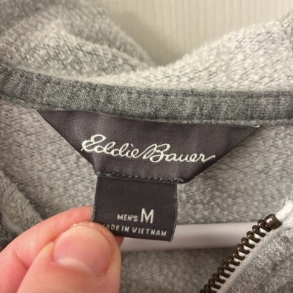 Gray Eddie Bauer zip hoodie Medium - Picture 2 of 7